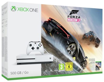 Xbox One S 500GB Console with Forza Horizon 3 Bundle.